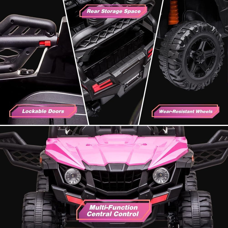 12V Kids Ride-On UTV Truck with Remote Control and 390W Dual Motors Magic Cars 2