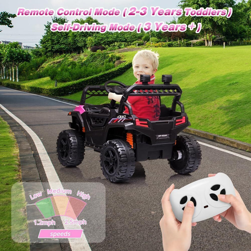 12V Kids Ride-On UTV Truck with Remote Control and 390W Dual Motors Magic Cars 5