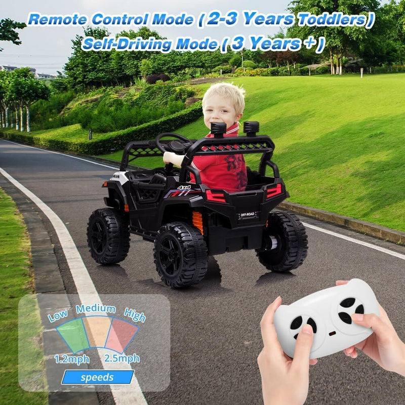 12V Kids Ride-On UTV Truck with Remote Control and 390W Dual Motors Magic Cars 24