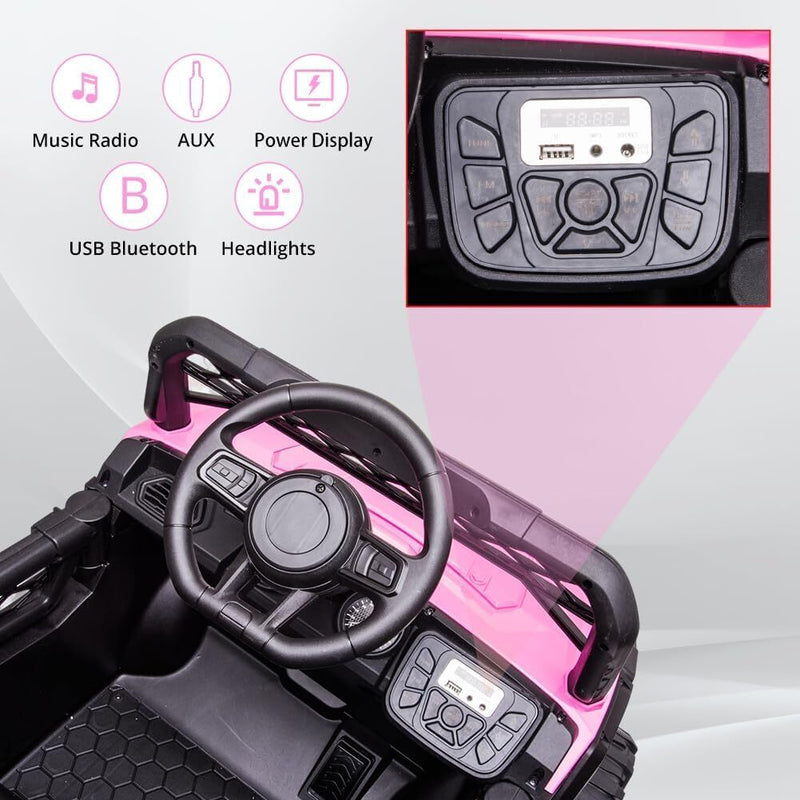12V Kids Ride-On UTV Truck with Remote Control and 390W Dual Motors Magic Cars 9