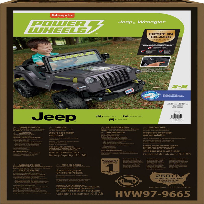 6V Ride-On Jeep Wrangler Toy Vehicle with Sounds for Toddlers Ages 1-2 Magic Cars 4