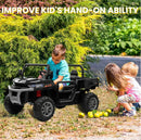 Electric Black Battery-Powered Kids Ride-On Remote Control Dump Truck Car Magic Cars 4