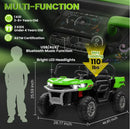 Electric Battery-Powered Kids Ride-On Remote Control Dump Truck Car Green Magic Cars 1