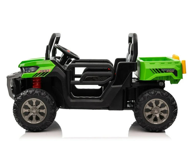 Electric Battery-Powered Kids Ride-On Remote Control Dump Truck Car Green Magic Cars 3
