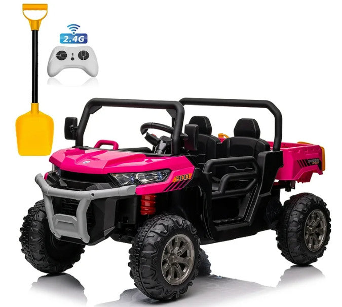 Electric Pink Kids' Battery-Powered Remote Control Dump Truck Ride-On Car Magic Cars 0