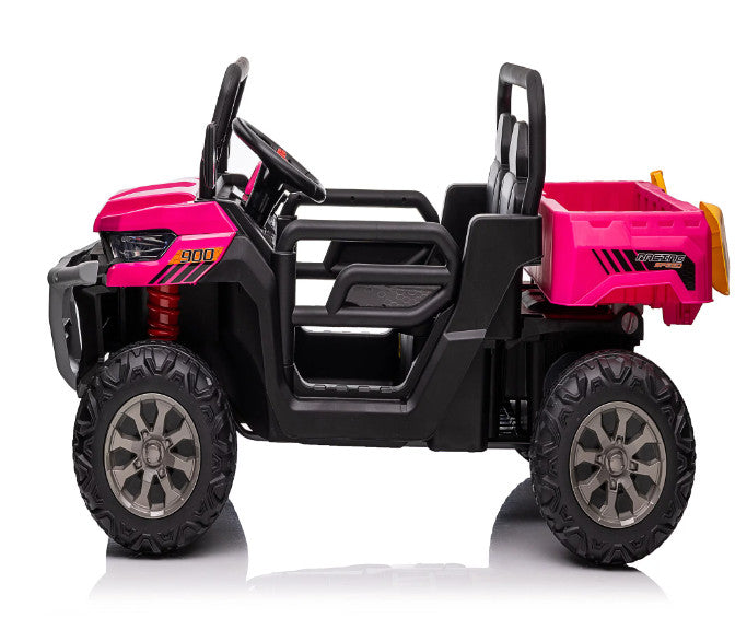 Electric Pink Kids' Battery-Powered Remote Control Dump Truck Ride-On Car Magic Cars 3