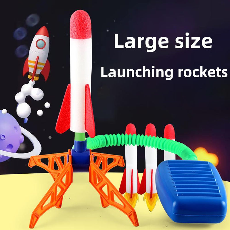 Kids Rocket Launcher with Step Pump Powered Air Stomp for Outdoor Family Games Magic Cars 15