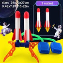 Kids Rocket Launcher with Step Pump Powered Air Stomp for Outdoor Family Games Magic Cars 3