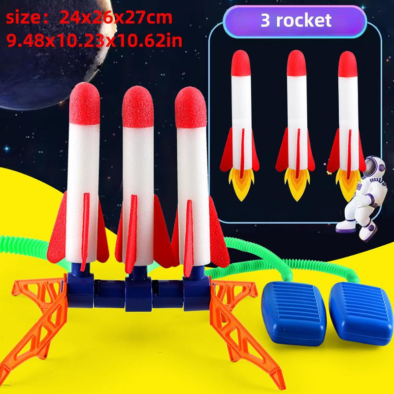 Kids Rocket Launcher with Step Pump Powered Air Stomp for Outdoor Family Games Magic Cars Variant 4