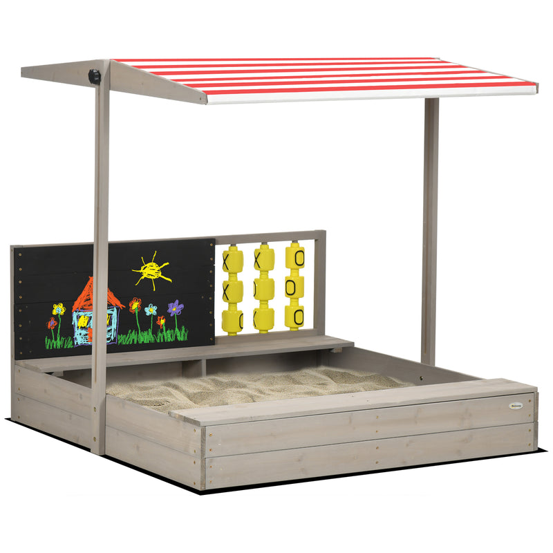 Wooden Kids Sandbox with Cover for Backyard Play Magic Cars Variant 0