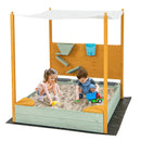 Kids Sandbox with Sand Walls and Removable Canopy for Ages 3-8 Years Magic Cars 3