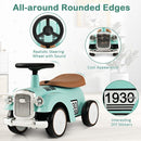 Kids Sit-to-Stand Ride-On Vehicle with Working Steering Wheel and Under-Seat Storage Green Magic Cars 10