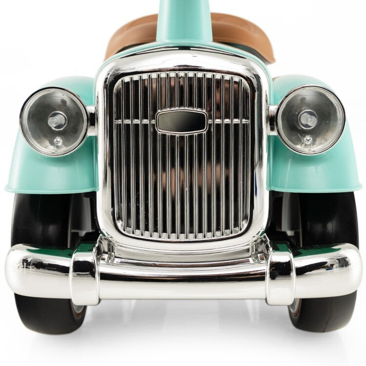 Kids Sit-to-Stand Ride-On Vehicle with Working Steering Wheel and Under-Seat Storage Green Magic Cars 13