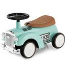 Kids Sit-to-Stand Ride-On Vehicle with Working Steering Wheel and Under-Seat Storage Green Magic Cars 2