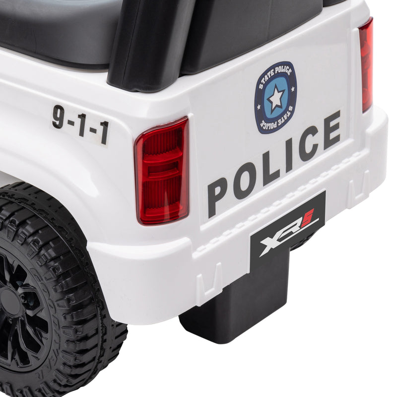 Kids Sliding Police Truck Ride-On Car with Under-Seat Storage and Music Magic Cars 9
