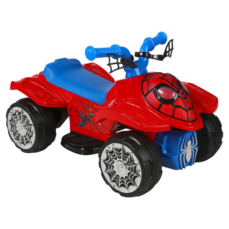 Battery-Powered Spider-Man Kids Quad with Authentic Superhero Graphics, Ages 18 Months+ Magic Cars 0
