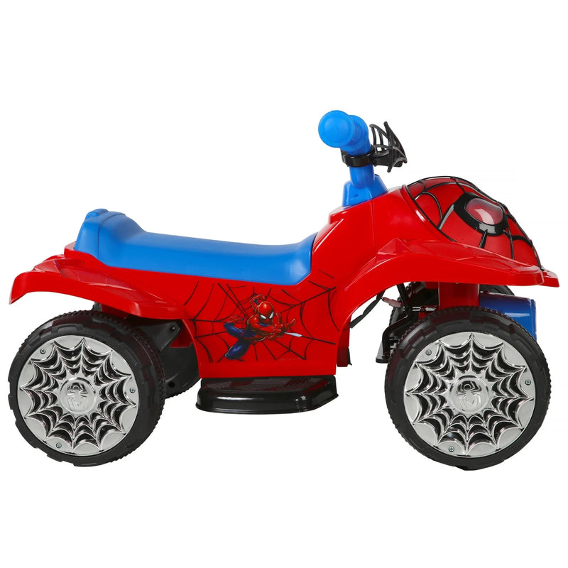 Battery-Powered Spider-Man Kids Quad with Authentic Superhero Graphics, Ages 18 Months+ Magic Cars 1