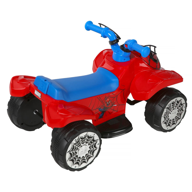 Battery-Powered Spider-Man Kids Quad with Authentic Superhero Graphics, Ages 18 Months+ Magic Cars 2