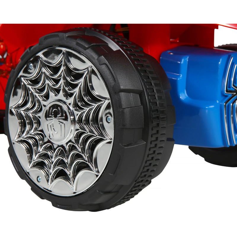 Battery-Powered Spider-Man Kids Quad with Authentic Superhero Graphics, Ages 18 Months+ Magic Cars 5