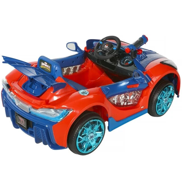 Battery Powered Spider-Man Ride-On Vehicle with Authentic Graphics for Ages 3 and Up Magic Cars 2