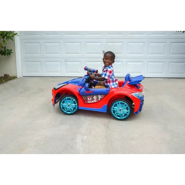 Battery Powered Spider-Man Ride-On Vehicle with Authentic Graphics for Ages 3 and Up Magic Cars 8