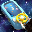 Electronic Kids Steering Wheel Toy Vehicle with Driving Simulation and Adventure Features Magic Cars 4