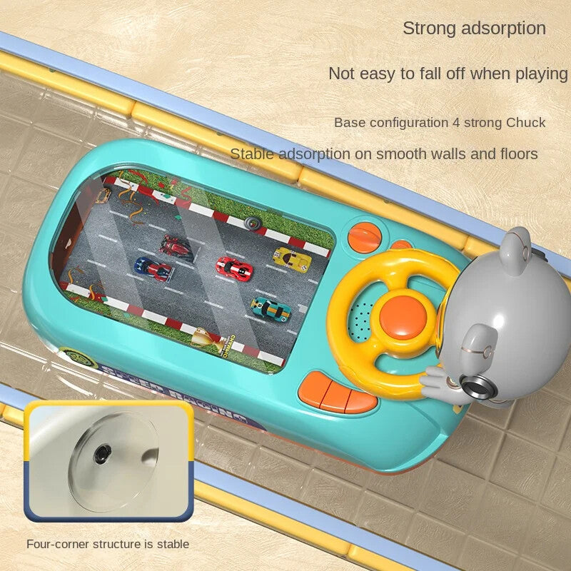 Electronic Kids Steering Wheel Toy Vehicle with Driving Simulation and Adventure Features Magic Cars 5