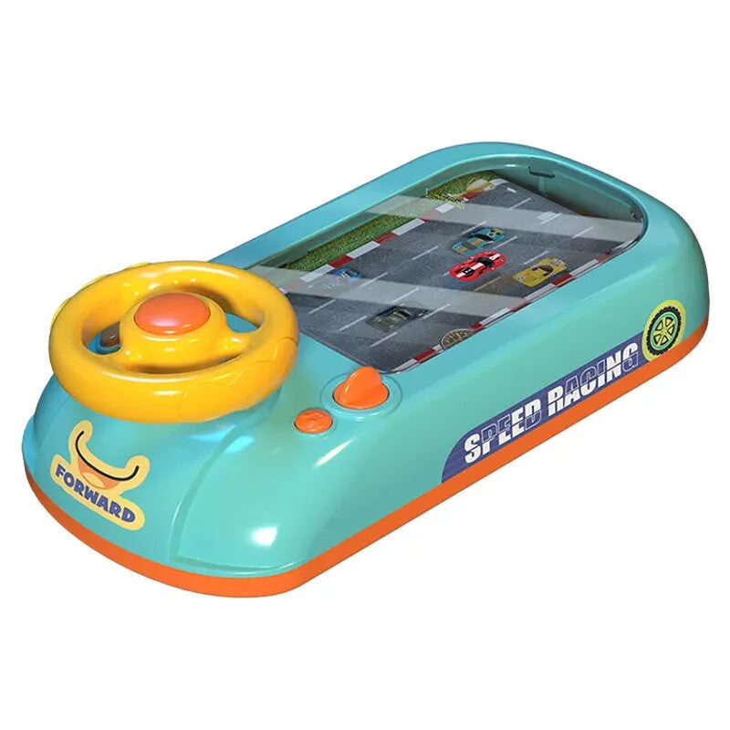Electronic Kids Steering Wheel Toy Vehicle with Driving Simulation and Adventure Features Magic Cars 6