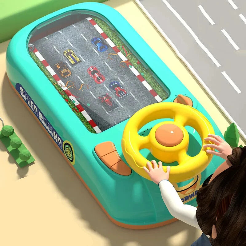 Electronic Kids Steering Wheel Toy Vehicle with Driving Simulation and Adventure Features Magic Cars Variant 0