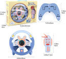 Kids Backseat Steering Wheel Toy with Key for Pretend Driving and Interactive Play Magic Cars 2