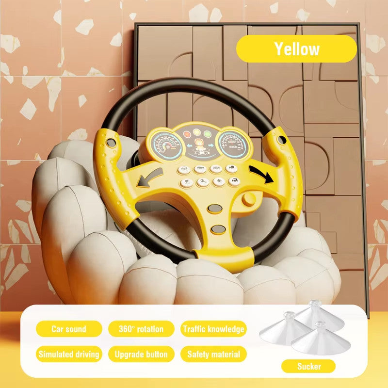 Electric Kids Steering Wheel Toy with Sound and Music for Toddlers Magic Cars 10