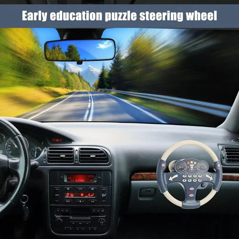 Electric Kids Steering Wheel Toy with Sound and Music for Toddlers Magic Cars 6