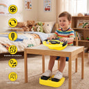Yellow Backseat Car Steering Wheel Toy with Brake and Gas Pedal for Kids Magic Cars 8
