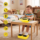 Yellow Backseat Car Steering Wheel Toy with Brake and Gas Pedal for Kids Magic Cars 9