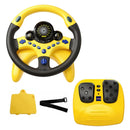 Yellow Backseat Car Steering Wheel Toy with Brake and Gas Pedal for Kids Magic Cars Variant 0