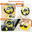 Interactive Kids Steering Wheel Toy with Lights, Sounds, and Pedals Magic Cars 4