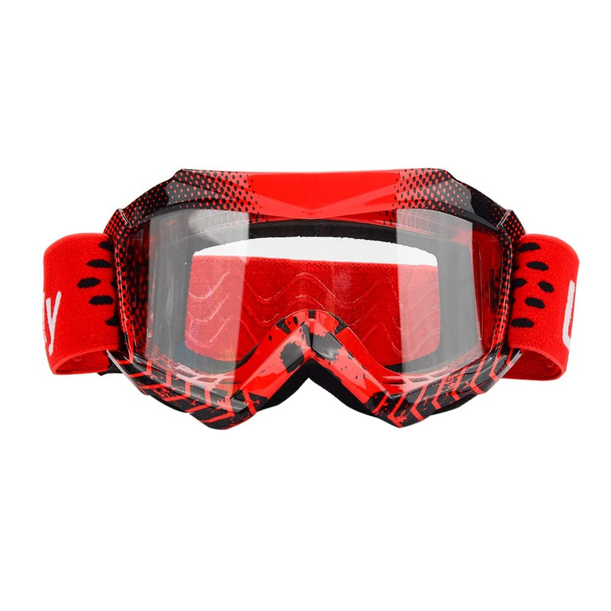 Kids & Teens Multi-Sport Riding Goggles for ATV, Motorcycle, Ski & Snowboard with Anti-Fog Lens Free Warranty 1 Year / Custom License Plate
