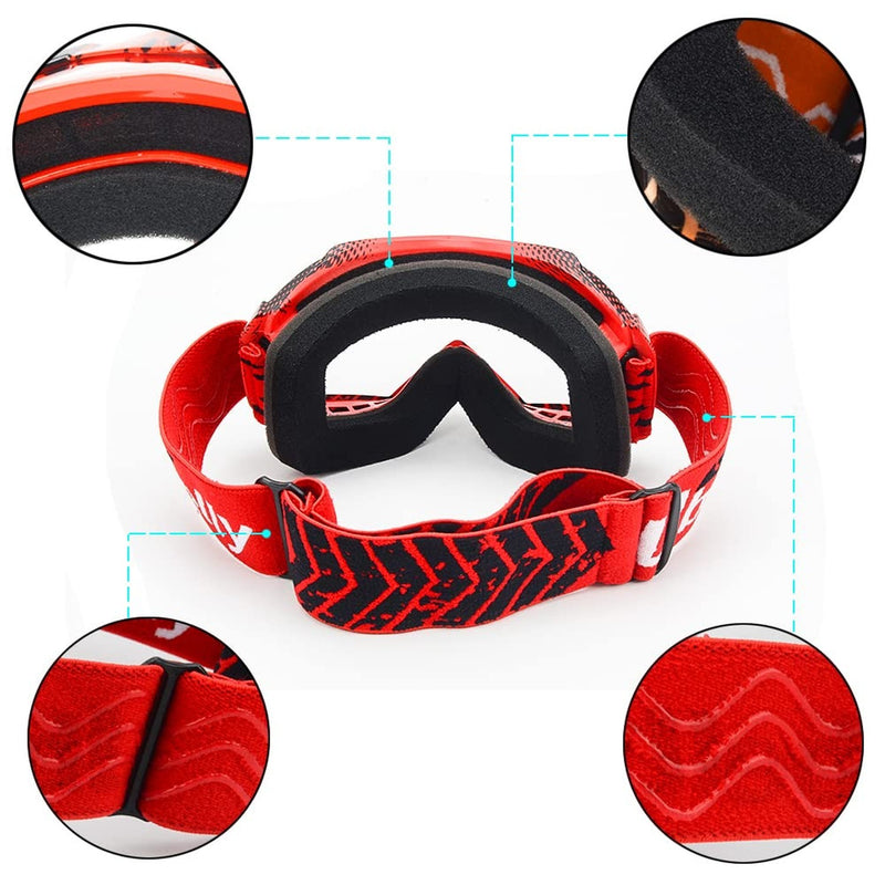 Kids & Teens Multi-Sport Riding Goggles for ATV, Motorcycle, Ski & Snowboard with Anti-Fog Lens Magic Cars 5