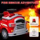 Electric Ride-On Fire Truck Toy for Toddler Boys Aged 3-5 Magic Cars 3