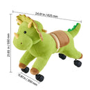 Plush Dinosaur Rocking Horse Ride-On Toy for Toddlers with Wheels Magic Cars 1