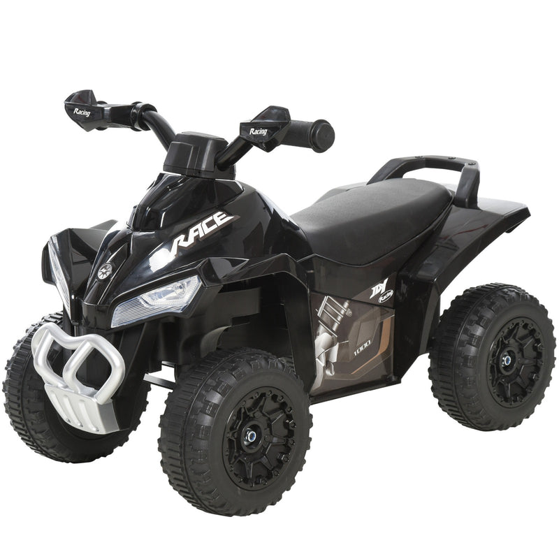 Kids 4-Wheel Foot-to-Floor Sliding Quad Car Non-Powered Walker for 18-36 Months Black Magic Cars 0