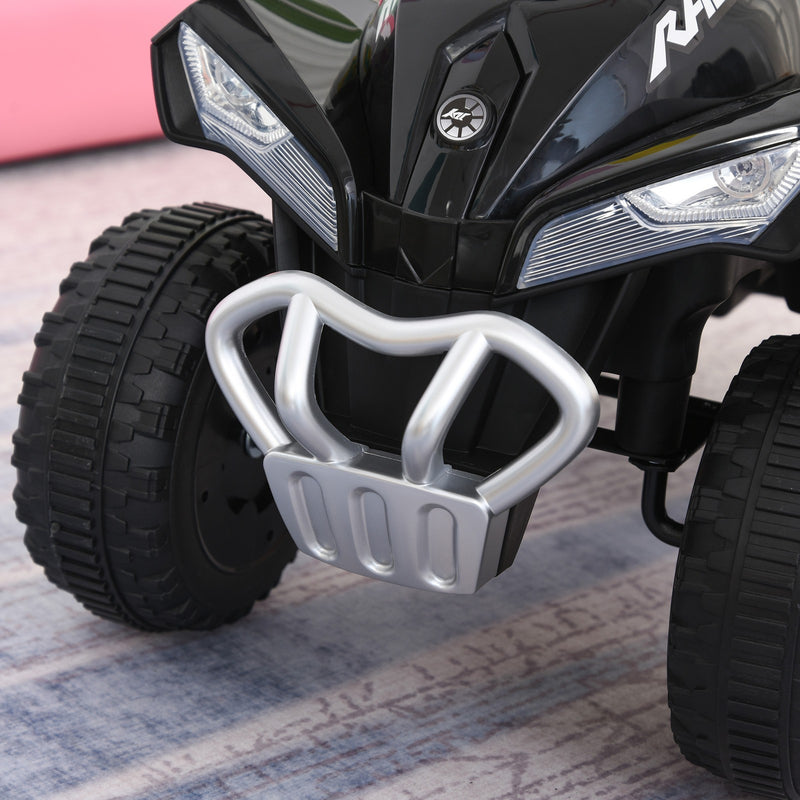 Kids 4-Wheel Foot-to-Floor Sliding Quad Car Non-Powered Walker for 18-36 Months Black Magic Cars 10