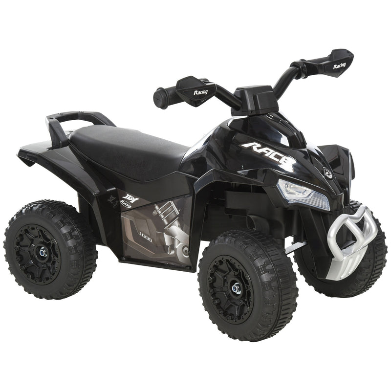 Kids 4-Wheel Foot-to-Floor Sliding Quad Car Non-Powered Walker for 18-36 Months Black Magic Cars 3