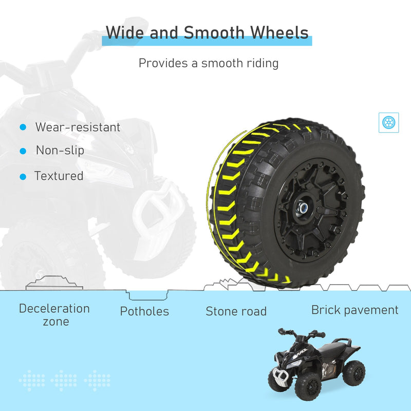 Kids 4-Wheel Foot-to-Floor Sliding Quad Car Non-Powered Walker for 18-36 Months Black Magic Cars 5
