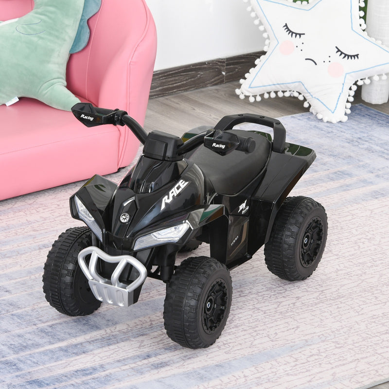 Kids 4-Wheel Foot-to-Floor Sliding Quad Car Non-Powered Walker for 18-36 Months Black Magic Cars 8