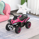 Pink 4-Wheel Foot-to-Floor Sliding Quad Bike for Toddlers 18-36 Months, No Power Magic Cars 8