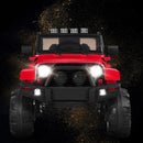 Kids Ride-On Truck Car with Remote Control, MP3 Music, and LED Lights – Red Magic Cars 3
