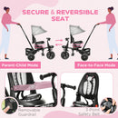 4-in-1 Kids Tricycle with Reversible Seat Gray Magic Cars 5