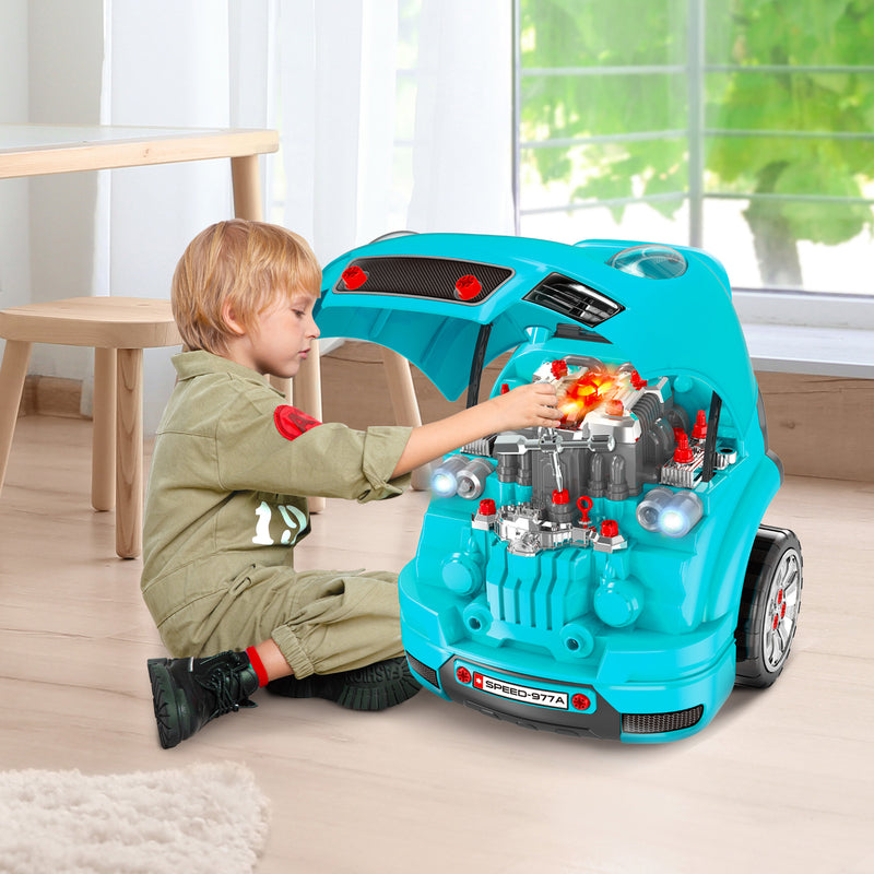 Kids Truck Engine Disassembly and Car Mechanic Repair Toy Set Magic Cars 1