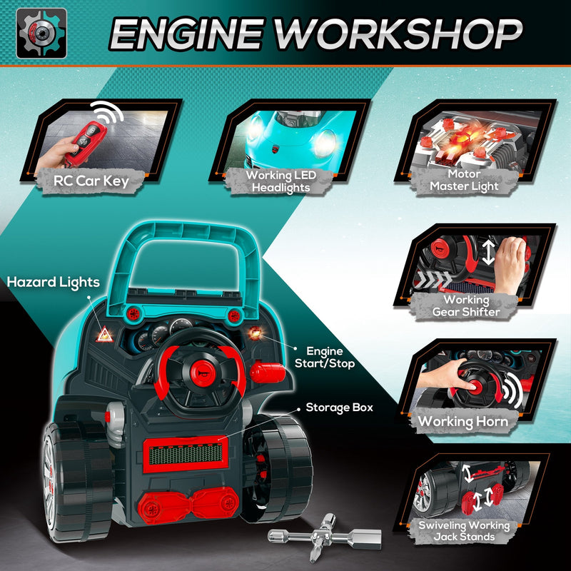 Kids Truck Engine Disassembly and Car Mechanic Repair Toy Set Magic Cars 4